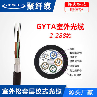 GYTA光纜24芯 室外單模光纜 GYTA-24B1 直埋光纜 24芯單模光纖