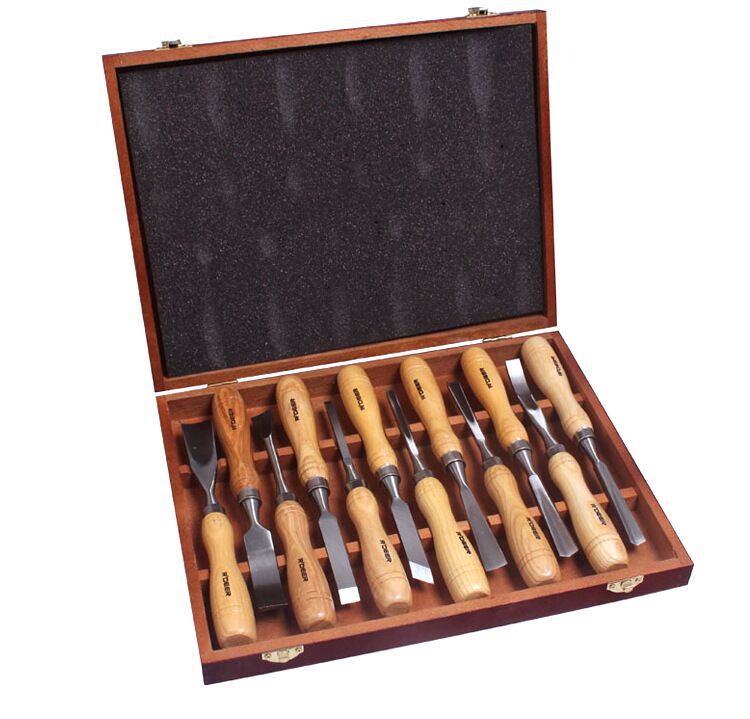 Suministro directo suministro feilu 12-pieza cuchillo de talla conjunto talla cincel RT-M112 madera talla herramienta DIY cuchillo de talla