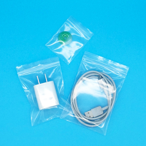 Factory direct sales pe transparent plastic ziplock bag clothing electronic food packaging bag pull bone clip chain seal bag