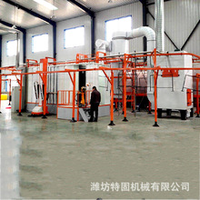 厂家直供健身器材喷涂设备线缆桥架喷塑设备垃圾桶喷粉设备生产线