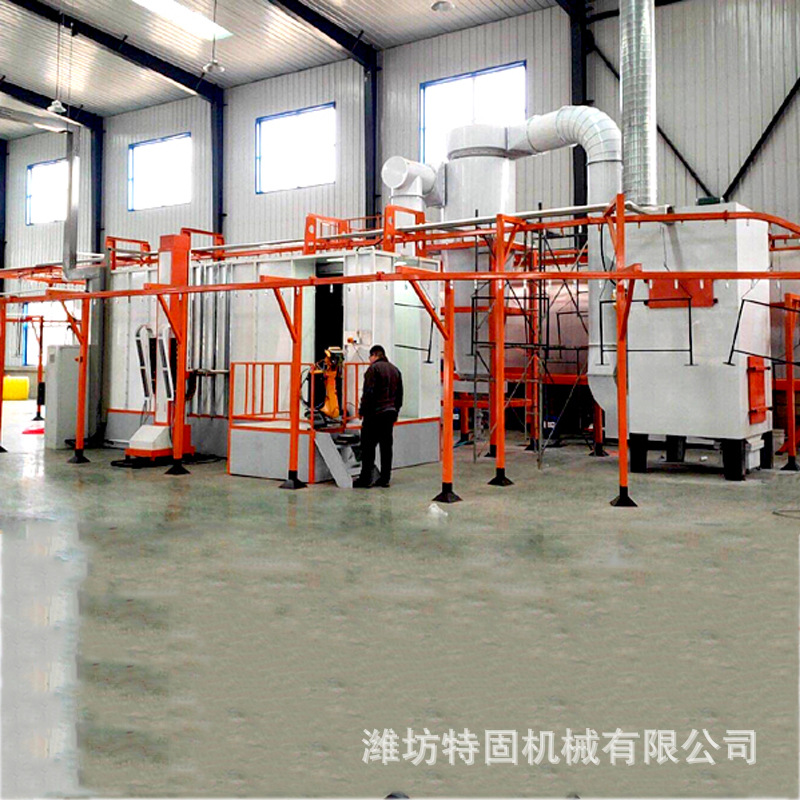 厂家直供健身器材喷涂设备线缆桥架喷塑设备垃圾桶喷粉设备生产线