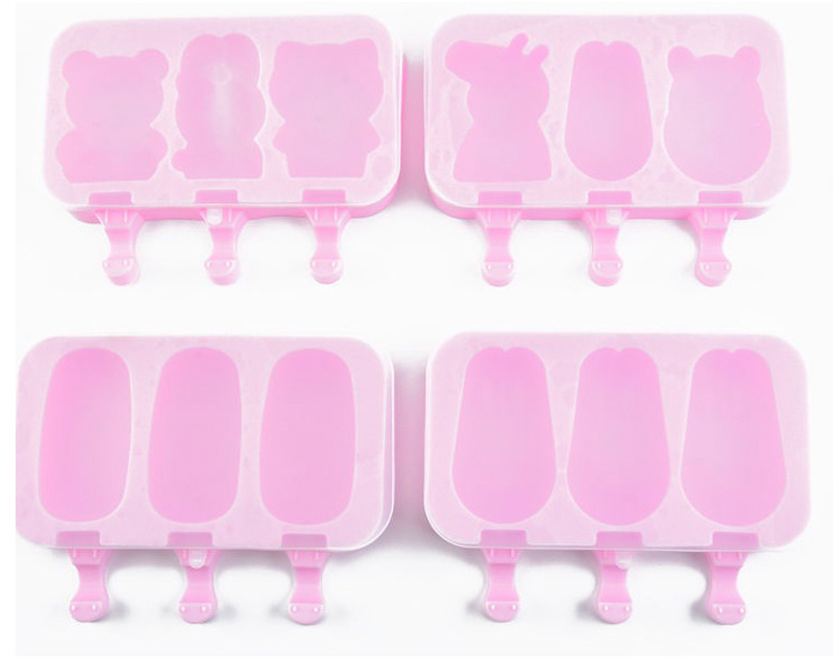 Diy Silicone Sorbet/ice Cream Mold Summer Stall Hot Sale Cartoon Household Homemade Ice Cube Mold display picture 1