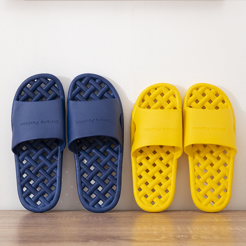 Qidashun Bathroom Slippers Summer Men And Women Household Slippers Non-slip Soft-soled Shoes Pvc Couple Slippers