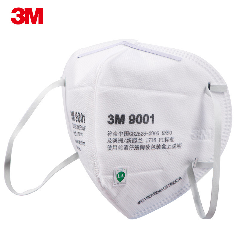 3M9001 9002 máscara anti-niebla y neblina polvo industrial KN90 grado material particulado anti-PM2.5 plegable cabeza desgaste para hombres y mujeres