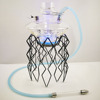 Jellyfish smoke bottle Arabia water smoke glass water cigarette pot stainless steel water smoke accessories with lamps with light smoke hookah