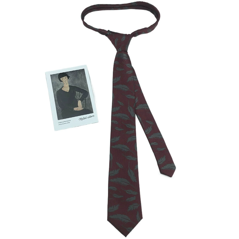 Retro tie, universal shirt, flowered, custom-made