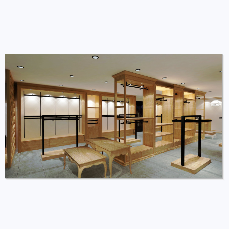 广州厂家专业男装展示柜女装展示柜商场专业店多层层板高柜