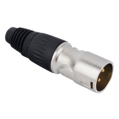 Black copper needle three-core Canon hair burning professional microphone XLR balanced Canon plug male and female