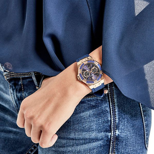 MISSFOX Watches Cross-Border Silicone Korean Version Versatile Diamond-Studded Fashion Three-Hand Quartz Women's Watches