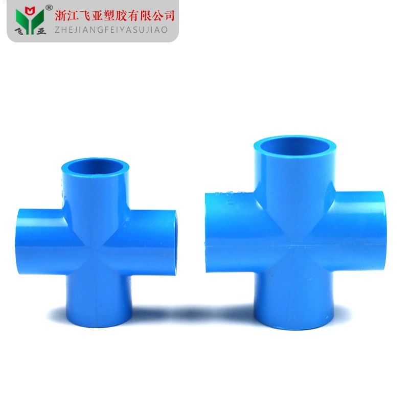 Фитинги для водопроводных труб Feiya из ПВХ, четырехходовые бытовые фитинги для водопроводных труб, аксессуары для клея для водопроводных труб