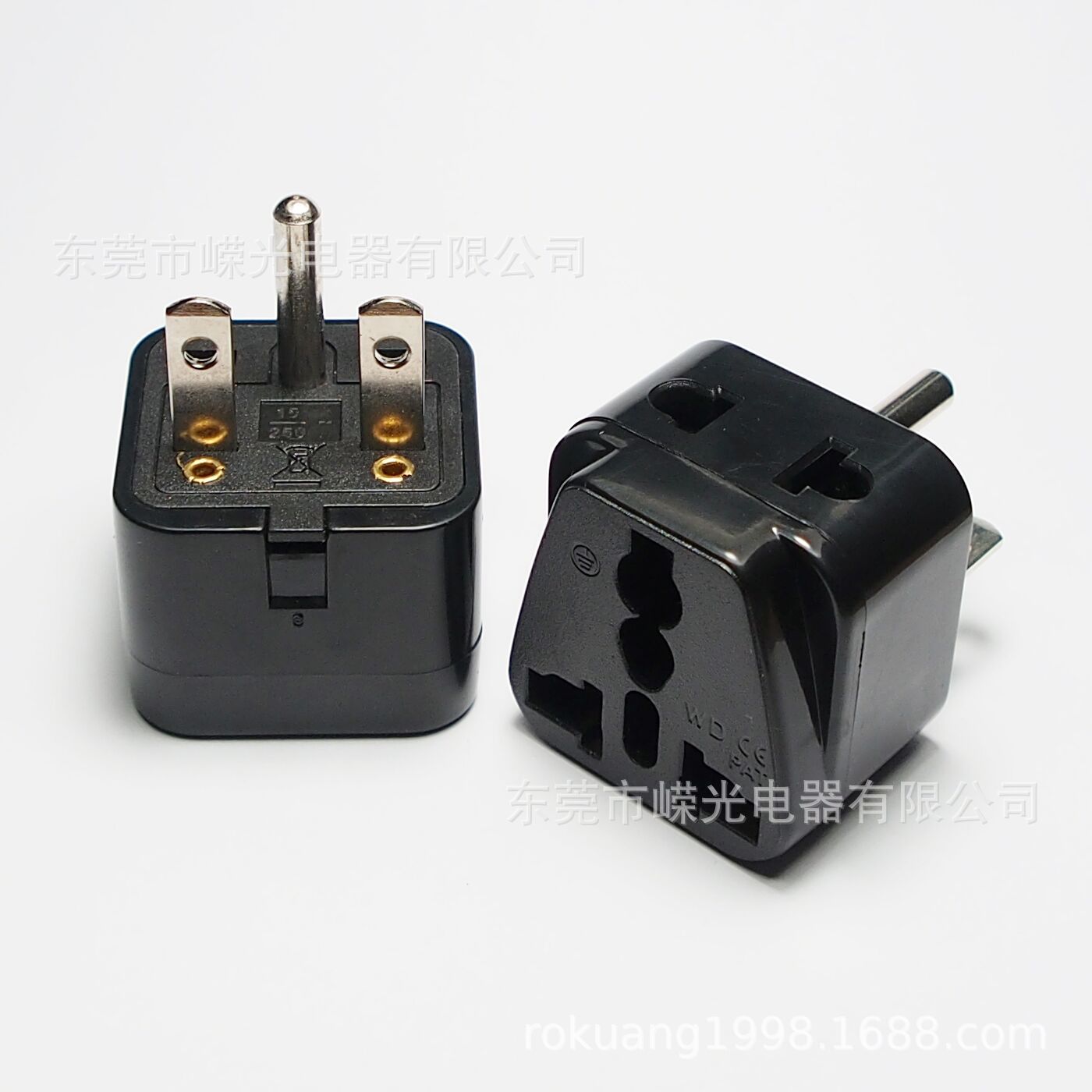产销东莞一转二台湾空调插头美标转换插头WDI-18美国插头转换器CE