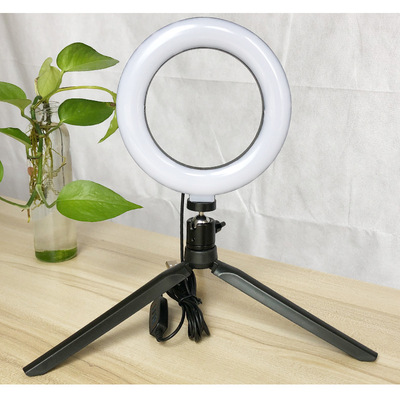 LED Ring light still life shot desktop fill-in light Tricolor adjust Beauty live broadcast 6 inch supplementary light