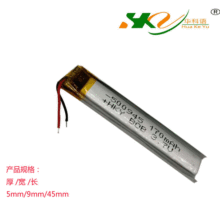 聚合物锂电池450945  500945/170容量蓝牙运动耳机录音像长条电池