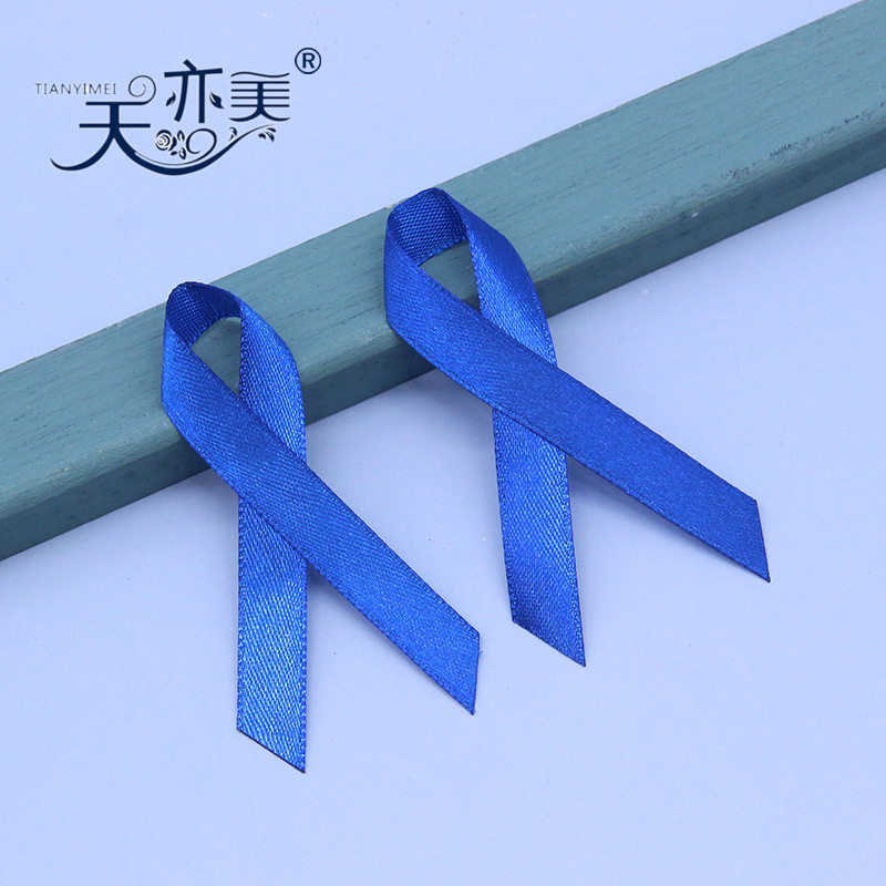 Tianyi Mei 1cm Cinta Azul promocional varias actividades muñeca cinta decorativa cinta arco