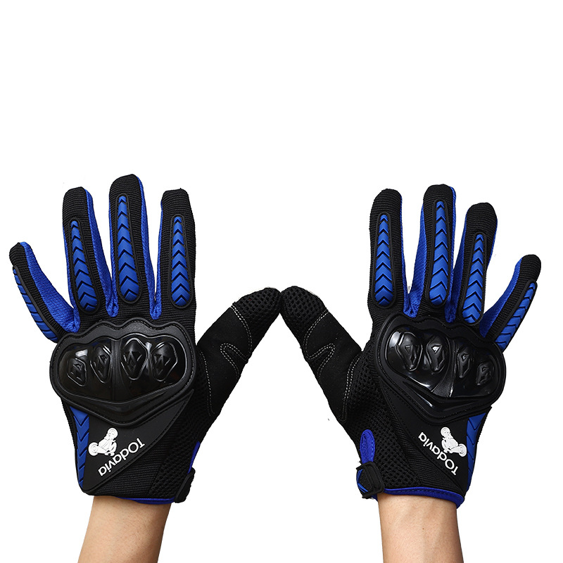 Motocicleta bicicleta guantes de montar suministros pantalla táctil carreras fuera de la carretera al aire libre Caballero completo dedo guantes de protección solar fábrica