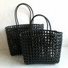 Woven handheld basket, purse, beach bag