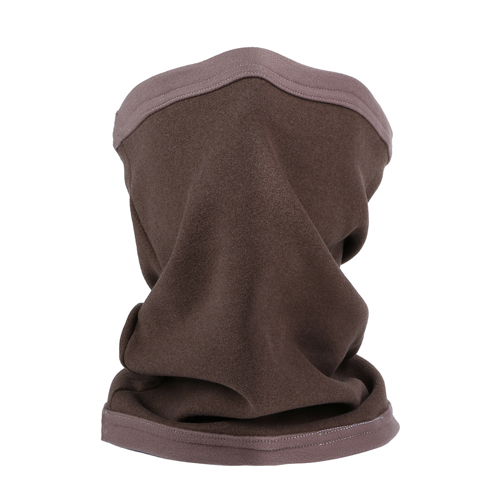 工廠直銷高質(zhì)量德絨圍脖戶外運(yùn)動保暖圍巾拼色男女頭巾