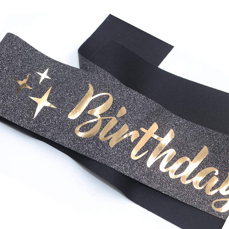 Letter, Crown Pattern Birthday Letter Crown Cloth Party Costume Props