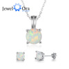 Priced at wholesale Opal Four claws Simplicity suit Pendant Ear Studs Korean Edition wedding Banquet jewelry JS100613