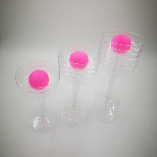 Disposable plastic champagne glass PC plastic wine glass Bar acrylic wine glass transparent goblet