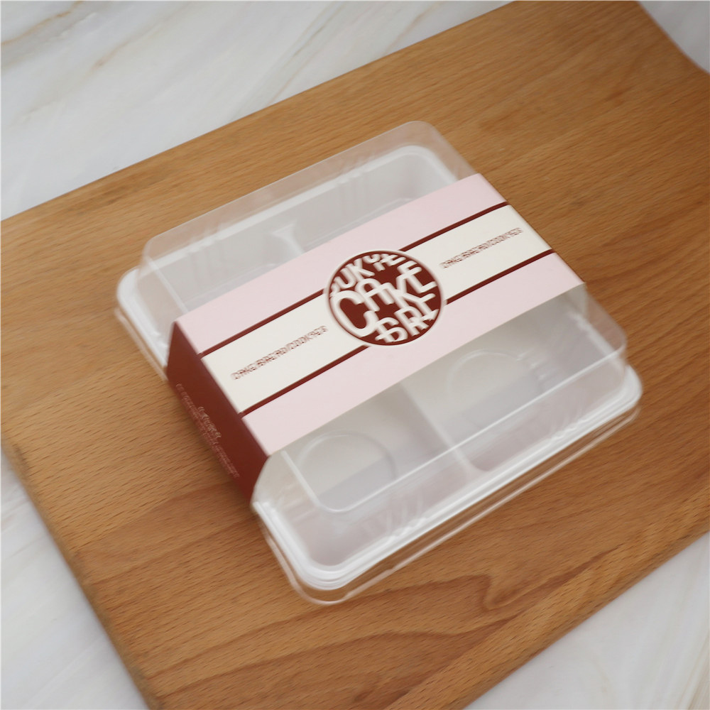 Caja de embalaje de huevo crisp, cuatro cuadrados de nieve, carne, pino de cáscara, patata de marismes, plástico transparente horneado, caja de embalaje de punto oeste image 17