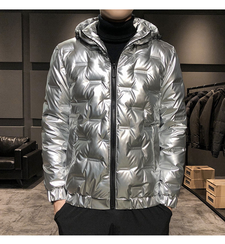 2023 New Trendy Bright Face da uomo in piumino edizione coreana leggero e slim fit cappotto invernale per ragazzi_voghion.com