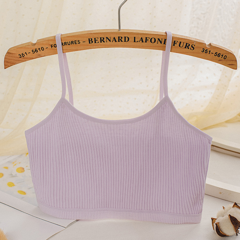 Fábrica al por mayor chaleco femenino adolescente chica desarrollo sujetador estudiante de secundaria estudiante ropa interior femenina estudiante de secundaria