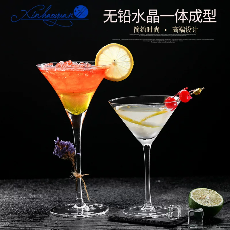 Cocktail artificial wineglass, glass