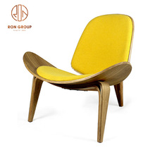 北歐創意設計飛機椅個性彎板微笑椅貝殼椅現代簡約休閑單人沙發椅