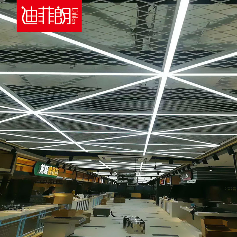 led Linear Embedded system suspended ceiling modelling Long strip stairs Aisle line Light tank Aluminum tank Light line