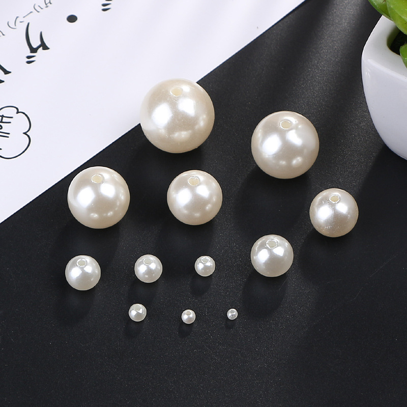 ABS imitation pearl water pearl beads beaded beads bead bead -white…