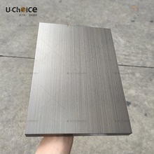 佛山优之采直销灰钢拉丝板 黑钛不锈钢板 拉丝黑钛金不锈钢蜂窝板
