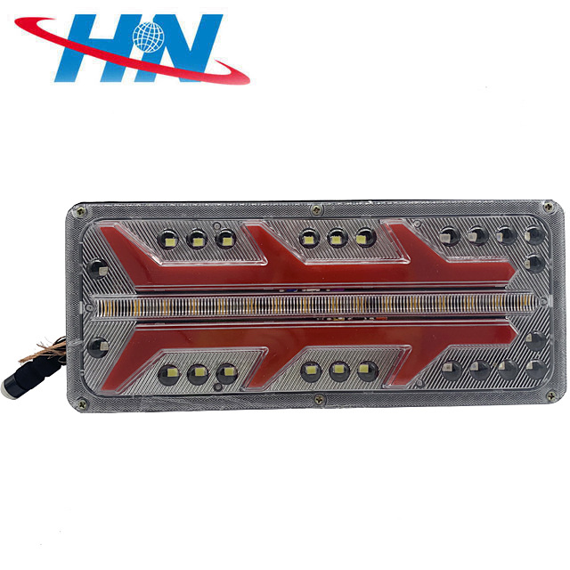 24V coche camión bomba camión remolque impermeable durable anti-Smashing luz de freno de la luz trasera del camión se convierte en conjunto de luz LED