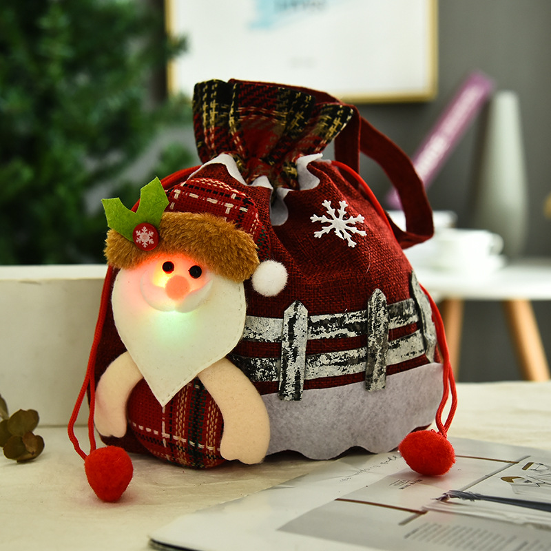 Creative Christmas Decoration Three-dimensional Doll Candy Tote Bag Wholesale Nihaojewelry display picture 12