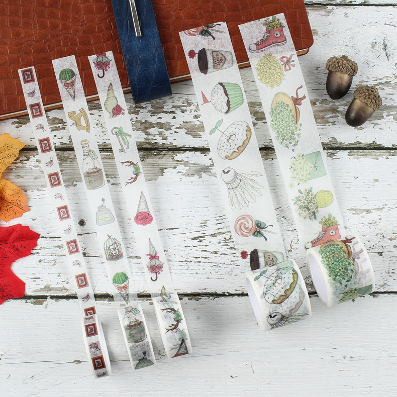 烫金和纸胶带套装创意古风手账清新胶带网红ins卡通装饰贴纸定制