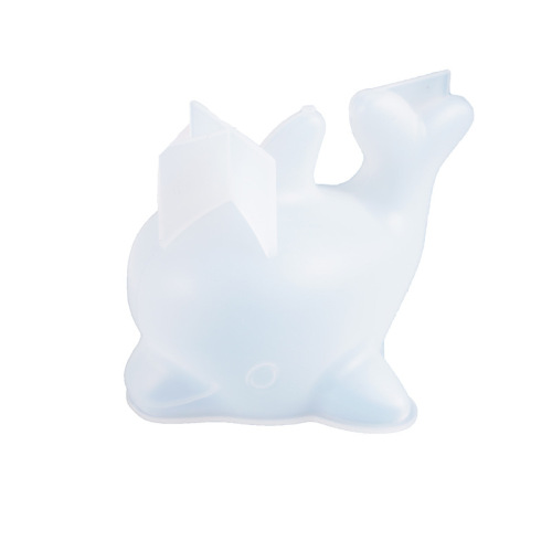 Poppy diy crystal glue mold 3D three-dimensional dolphin cartoon cute ornaments decorative silicone mold wholesale