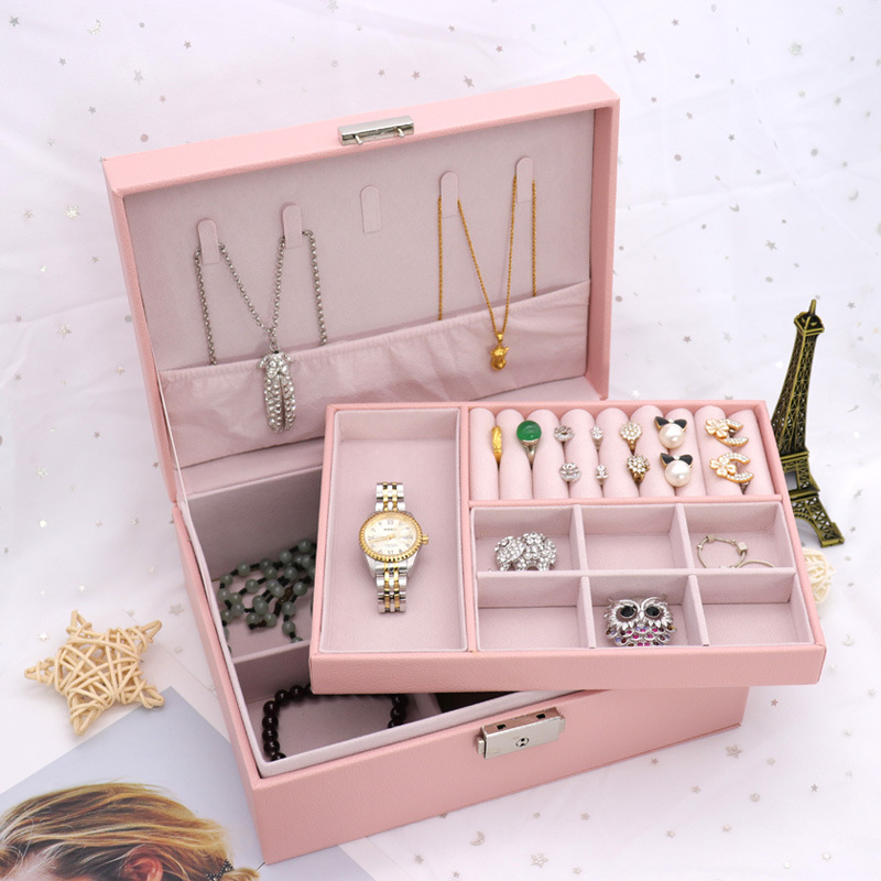 Jewelry Box Display Box Double Jewelry L...