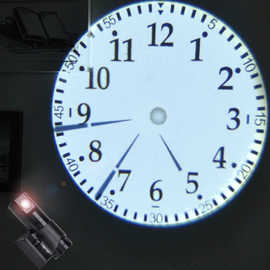 LED投影钟 时尚创意 当夜灯照明用 大投影挂钟 带遥控器送双表盘