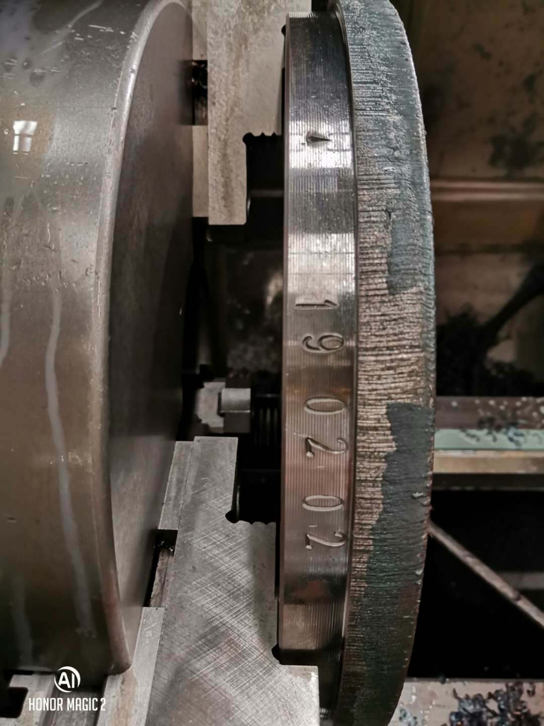 砸号机实际打标效果