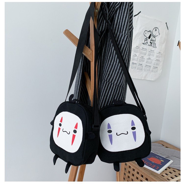 162g Weight Canvas Lining Material Zipper Closure Type Single Shoulder Strap Strap Type Crossbody Bag Bags Type Casual, Shopping Occasion Canvas Material Cartoon Pattern All Seasons Season Women's Gender Cute Style Medium Size Women's Medium Canvas Cartoon Cute Zipper Crossbody Bag 17