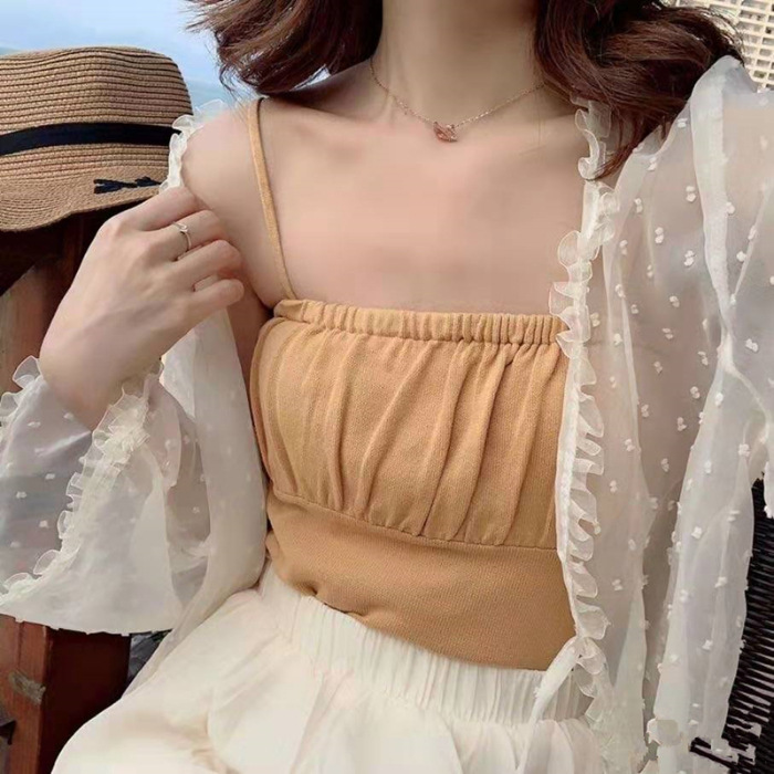 summer solid elegant tube top