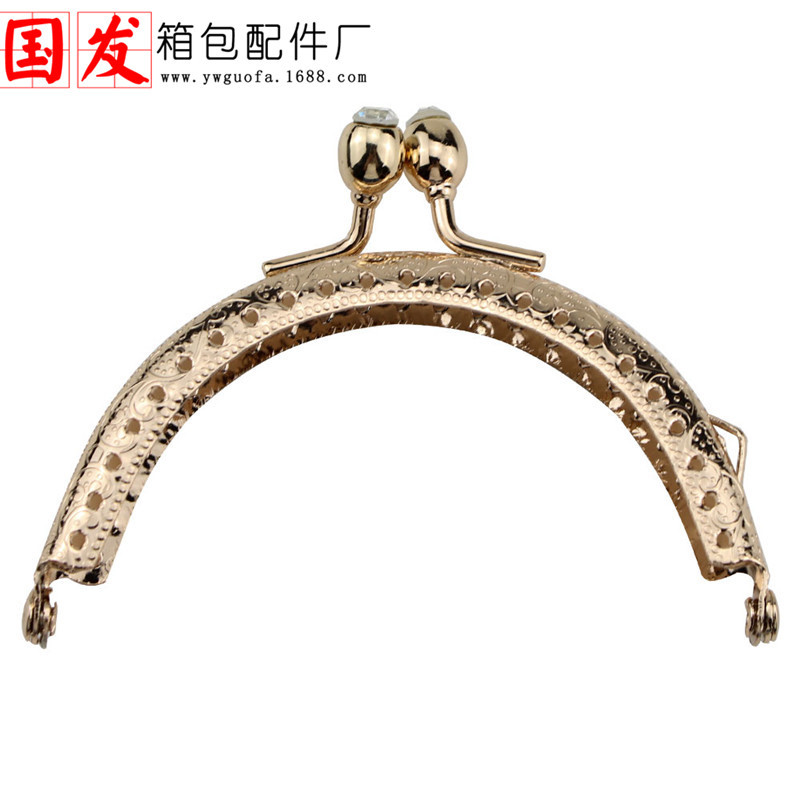 8.5CM, 10.5CM, 12.5CM semicircular diamante en relieve oro multicolor oro de diamante