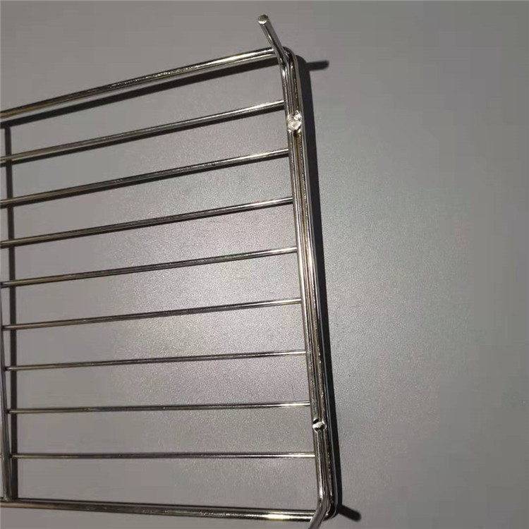 Hebei fábrica al por mayor cuadrado de acero inoxidable barbacoa neta con pies a la parrilla Red de pescado horno Net rack