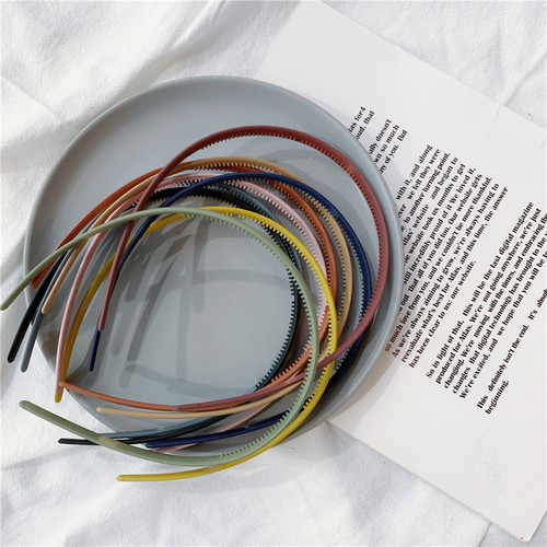 Little fairy wavy headband 2 yuan store supply Yiwu small commodity basic hair accessories Morandi color headband