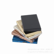 厂家直销不锈钢黑钛信用卡盒收纳盒卡包卡套卡盒名片夹防消磁RFID