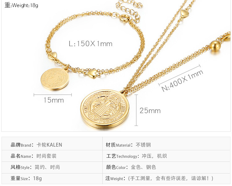 Jesus tag bracelet necklace stainless steel accessories wholesale