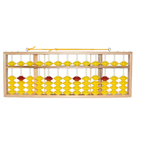 13-speed teaching abacus, non-slip beads, wooden abacus—perfect for teachers to demonstrate bead-based mental arithmetic during lessons.