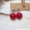 Earrings from pearl, zirconium, silver needle, ear clips, 2020, internet celebrity, silver 925 sample, Japanese and Korean