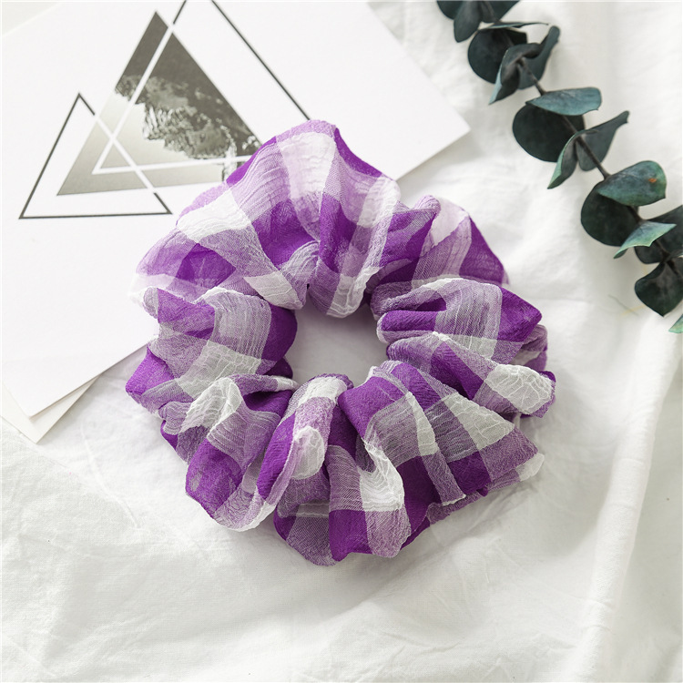 Korean Simple Fabric Floral Sweet Hair Scrunchies display picture 9