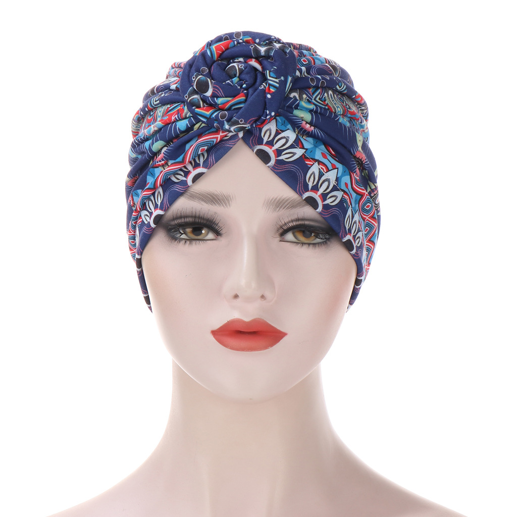 Spiral Turban Multicolor Cap display picture 12